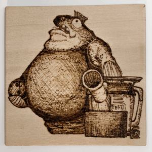 BIGSHOT! – Hand-Burned Plaque