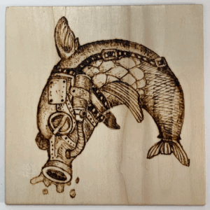 Flip-Flop – Hand-Burned Plaque