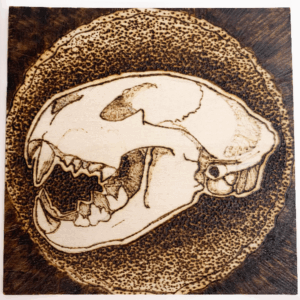 Gluttony - Original Woodburned Plaque