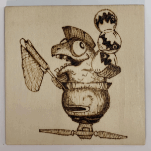 Snatched! – Hand-Burned Plaque