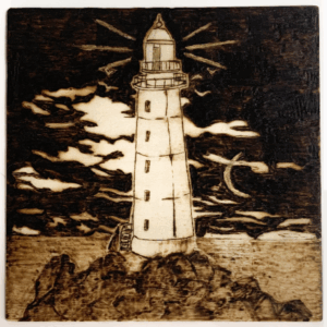 Lonely - Original Woodburned Plaque